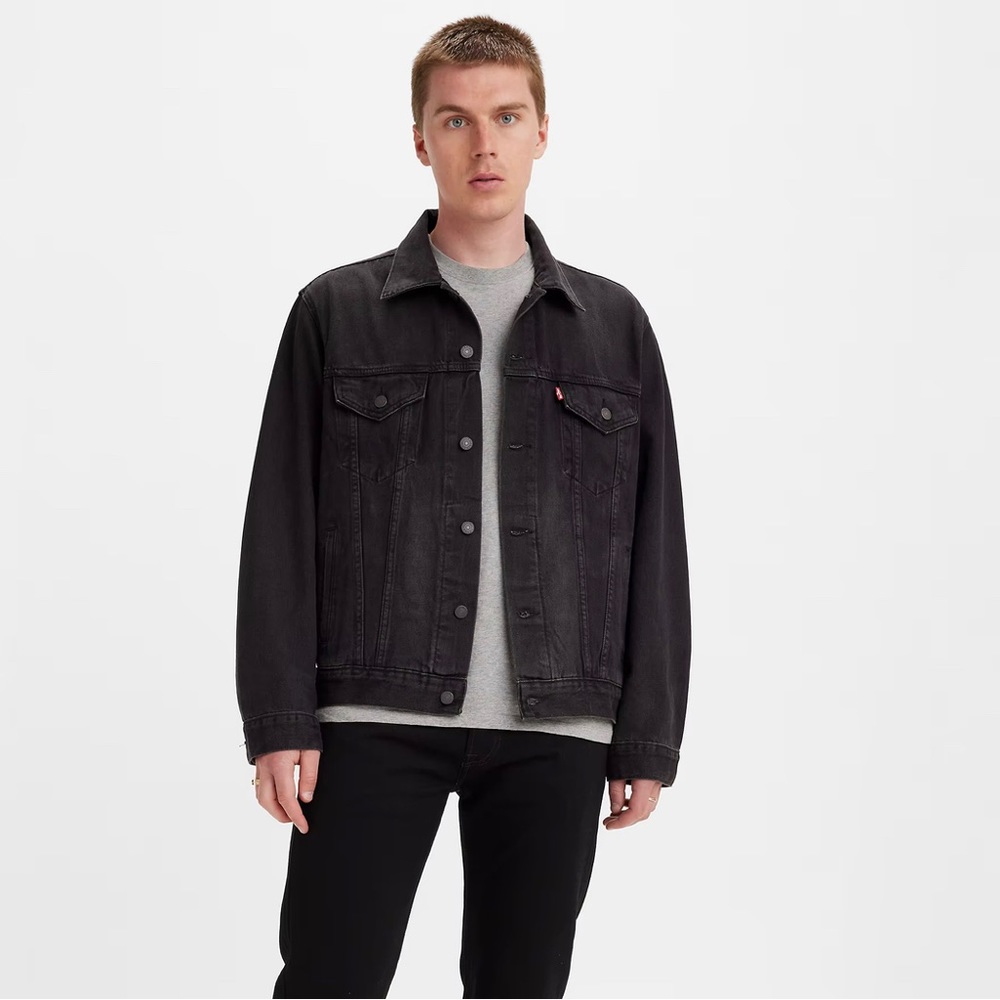 Levi’s black denim jacket, men’s size small